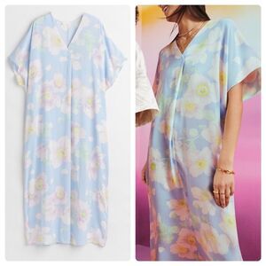 H&M Floral Kaftan Dress Limited Ramadan Modest Collection